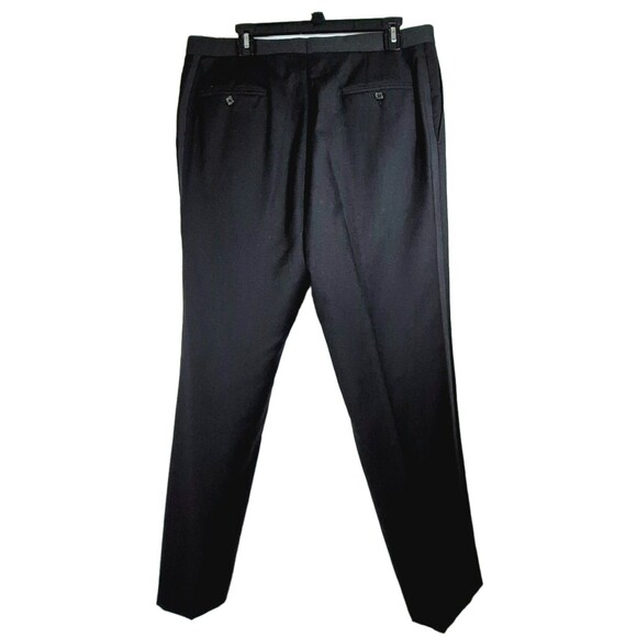 BLACK By Vera Wang Mens Wool Peak Lapel Tuxedo Jacket(46R) And Pants(40R) - Picture 12 of 15